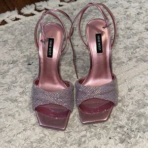 Nine West Pink Strappy Heels